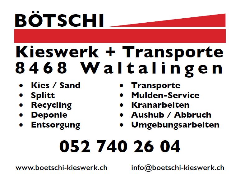 Bötschi AG, Kieswerk + Transporte